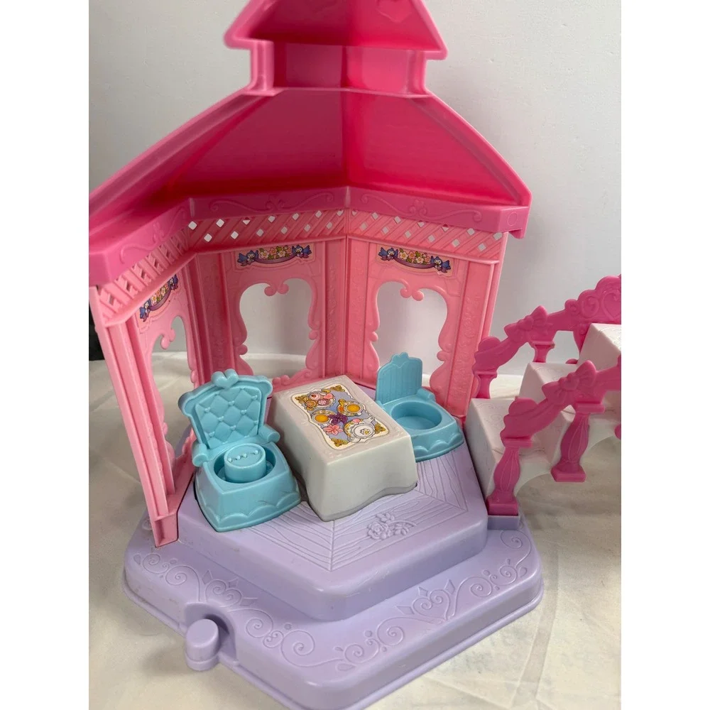 Fisher Price Little People Disney Princess Palace Garden Tea Party Gazebo Bridge